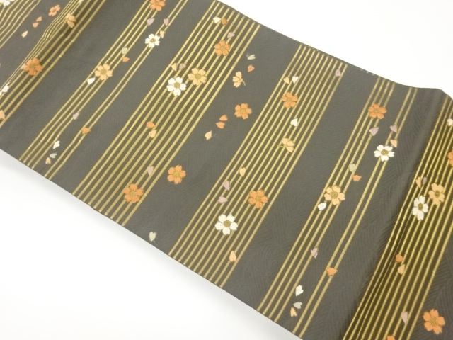 JAPANESE NAGOYA OBI / WOVEN SAKURA